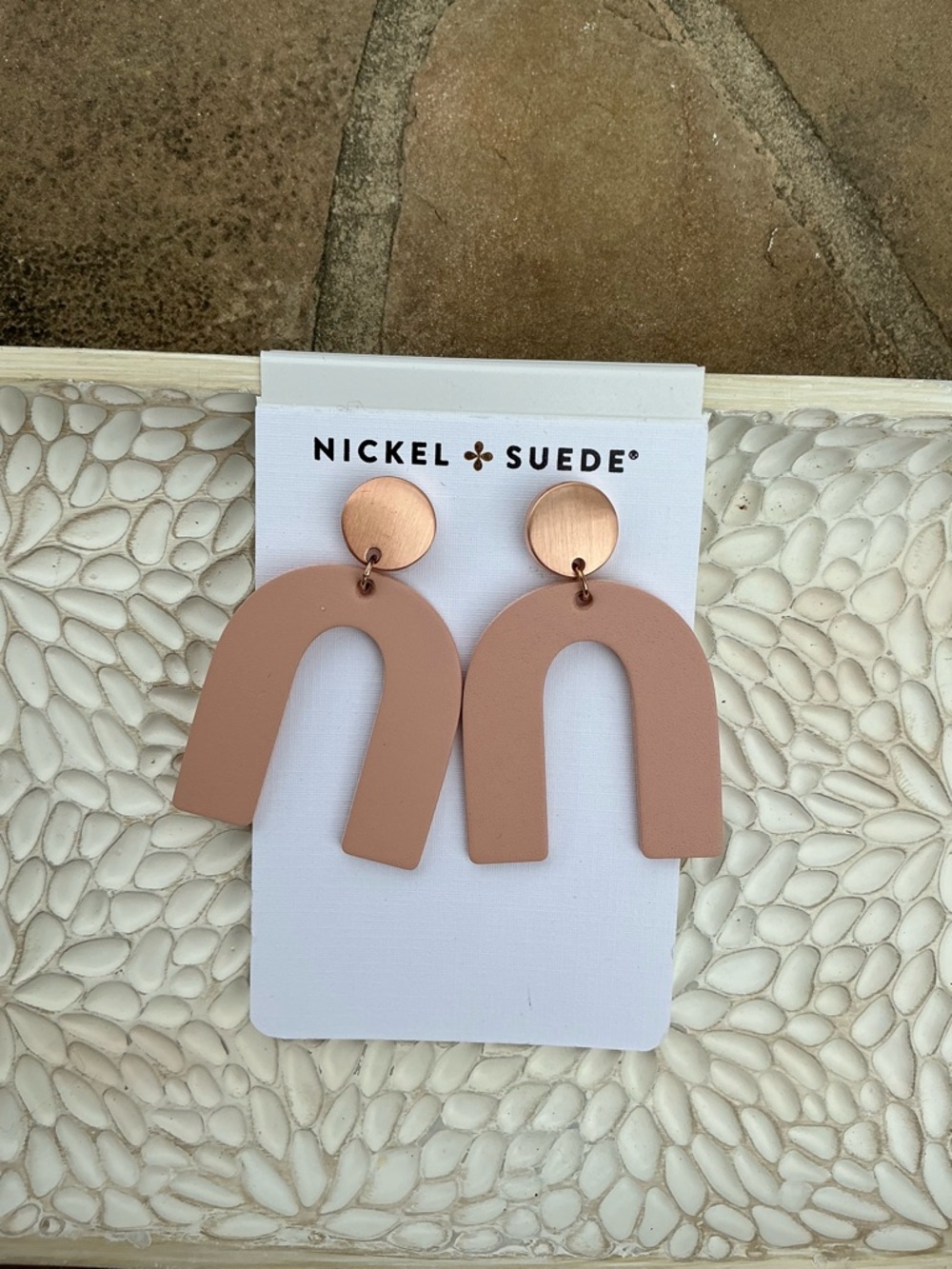 Nickel & Suede Earrings